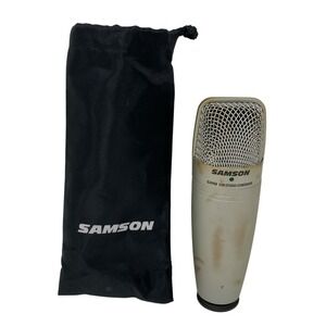 Samson C01U USB Studio‎ Condenser Microphone Silver with Pouch Podcasting Music